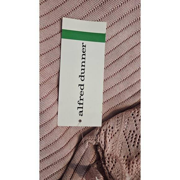 Alfred Dunner NWT Womens LG Pink Sweater Knit Short Sleeves USA - Picture 8 of 10